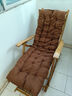 木马人躺椅摇摇椅成人懒人沙发折叠单人藤椅阳台户外休闲椅午休老人椅子 摇椅升级款加长-原色（带厚垫） 实拍图