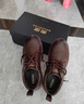 奥康（Aokang）休闲皮鞋男英伦商务大头鞋2025冬季新款低帮马丁靴男黑色厚底男鞋 棕色 41 实拍图