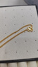 老庙黄金项链足金肖邦链素链女款锁骨链送女友老婆妈妈 多退少补 约5.4g 实拍图