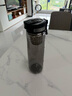 诺百纷4系魔力球磁弹泡茶杯tritan塑料便携户外健身防摔茶水分离杯 灰黑 T3512  800ml 实拍图