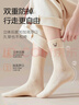 猫人女士袜子女【100%纯棉10A抑菌】夏季薄款中筒袜女小熊刺绣女袜5双 实拍图