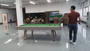 皓玉佳台球桌标准型大理石成人家用多功能黑八桌球台乒乓球桌餐桌二合一 9尺 艺术石板三合一 实拍图