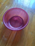 【京东快递】洗脸盆洗脚盆加大加厚耐高温北欧风抗摔透明塑料脸盆 紫红色 中号26*10cm-加厚不怕摔 实拍图