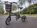 都市螳螂CMSBIKE一秒折叠自行车变速14寸小型超便携成人折叠户外小轮车 单速经典黑 实拍图