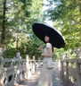 JCZS德国品牌反向防晒伞防紫外线晴雨两用遮阳双层黑胶长柄自动高颜值 商务黑【全自动合金骨架晴雨 8骨 实拍图