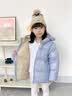 高梵儿童羽绒服黑金5.0鹅绒服男女童宝宝轻薄短款面包服保暖羽绒外套 YT海盐蓝-小熊耳朵 120 【飞天鹅绒】 实拍图