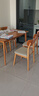 林氏家居北欧实木餐桌家用岩板餐桌小户型吃饭桌子饭桌歺桌椅家具LS003R3 R3-C餐桌1.4m+S6-C餐椅*4 实拍图