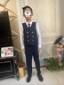 衣诺坊儿童西服马甲套装藏青色西装六一演出服主持人表演礼服 实拍图