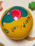 费雪（Fisher-Price）儿童玩具球 宝宝小皮球拍拍球22cm(黄色 赠打气筒)生日礼物礼品 实拍图