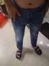 高端牛仔裤男士修身直筒小脚弹力2025夏季薄款休闲裤春秋长裤子男 B13浅蓝色 常规 32 建议130-140斤 实拍图