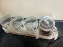 禧天龙玻璃调料盒调料瓶家用调料罐调味罐套装盐罐调味盒4件套带置物架 实拍图