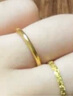 周六福（ZLF）  黄金戒指女款硬金三生三世足金素圈指环 定价单个 光面19号-0.85g 实拍图