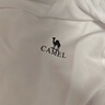 骆驼（CAMEL）运动速干T恤透气宽松户外休闲圆领情侣短袖夏季女款，白色L 实拍图