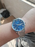 冠琴（GUANQIN）瑞士认证手表男士机械表防水夜光全自动名表多功能双日历商务男表 精钢蓝面-机械机芯-礼盒包装 实拍图