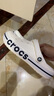 crocs卡骆驰洞洞鞋贝雅卡骆班轻便耐磨一脚蹬休闲鞋|205089 白/深蓝-126 44 (280mm) 实拍图