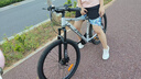 京东京造 XC350山地自行车铝合金禧玛诺21速油压碟刹成年人学生17寸时空银 实拍图