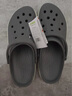 卡骆驰crocs洞洞鞋贝雅卡骆班轻便耐磨一脚蹬休闲鞋|205089 石板灰/青柠绿-0GX 46 /47(300mm) 实拍图