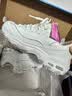 斯凯奇（Skechers）蕾丝熊|秋冬季女鞋熊猫鞋经典老爹鞋休闲鞋小白鞋11959 白色/WHT 37 尺码偏大，建议选小半码 实拍图