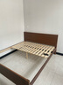 兴瑀汇实木床1.5米1.8m新中式双人床胡桃色木床主卧家用现代简约单人 胡桃色床+床头柜1 1.8米*2米框架结构 实拍图