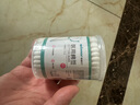 稳健医用棉签双头掏耳鼻清洁化妆脱脂棉棉棒白色圆头7.5cm100支/桶 实拍图