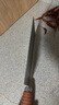 十八子作专业厨师菜刀复合钢刀具 耐滑花梨木柄名典2号桑刀F208-2 实拍图