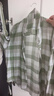 科蒙博卡2024春夏桑蚕丝新款衬衫女长袖清新格纹衬衣双绉真丝上衣 格子 L 实拍图