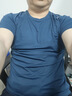 京东京造【100 超轻速干】运动T恤夏季户外跑步健身短袖男 丹宁蓝2.0 L 实拍图