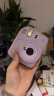 富士（FUJIFILM）instax mini12 miniSE 3寸相纸一次成像相机Mini12/se立拍立得一次成像相机 礼物旅游拍立得相机 mini12 鸢尾紫 套餐一（官方标配+白边相纸10张 实拍图