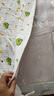 棉加加（Cotton++）纱布浴巾6层婴儿纯棉宝宝全棉100%新生儿童3-6-12岁洗澡包被裹巾 绿油果【a类6层】高密柔纱70*140 cm拉伸尺寸 实拍图