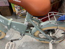 凤凰（Phoenix）儿童自行车3-4-6-10岁宝宝脚踏车男孩女孩童车折叠单车 仰望蓝灰色+辐条轮-带后座款 14寸（建议身高100-120cm） 实拍图