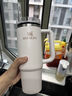 STANLEY网红吸管杯水杯保温杯大容量办公车载不锈钢杯子591ML-霜白 实拍图