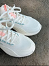 安踏女鞋2026春夏季新款运动鞋女轻便跑步鞋防滑软底网面透气防水鞋子 【春季皮面防泼水】白/樱花粉-10 37.5 (235mm)6.5 实拍图