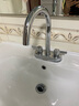 九牧（JOMOO）双把双孔面盆水龙头冷热洗手盆龙头360度旋转洗脸盆龙头22076 22076【无软管】 实拍图