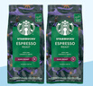 星巴克（Starbucks）精品烘焙咖啡豆 阿拉比卡豆 意式浓缩2袋*200g深烘黑咖啡 实拍图