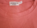2026年新款夏装纯棉短袖t恤韩系宽松圆领休闲薄款大码上衣体恤衫 砖红【纯色】 L 【建议80-100斤】 实拍图