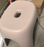 侑家良品 塑料凳子家用小板凳浴室加厚防滑凳简易垫脚小矮凳 大号橡粉色 实拍图