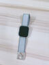 MSSM适用苹果手表表带apple watch s11/10/s9/se3/ultra3尼龙磁吸扣表带iwatch表带-浅灰色44/45/46/49 实拍图