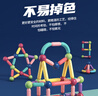 巴彼布 纯磁力棒108件套积木玩具磁力片积木拼插3-6岁生日礼物 实拍图