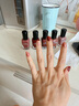 Miss Candy显白健康15ml指甲油免烤快干持久可剥车厘子红色美甲 酒红色NA004 实拍图