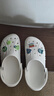 crocs卡骆驰洞洞鞋贝雅男鞋女鞋轻便耐磨一脚蹬拖鞋休闲鞋|10126 白-100 40 (250mm) 实拍图