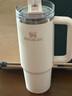 STANLEY巨无霸吸管杯水杯保温杯大容量不锈钢杯子车载办公887ML-晶粉色 实拍图