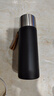 苏泊尔（SUPOR）保温壶316L不锈钢户外旅行水壶保温水杯壶车载外出便携式杯子礼物 曜石黑-硅胶提手550ml 实拍图