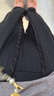 蕉下（beneunder）防晒裤阔腿裤女夏季宽松直筒显瘦休闲裤子女士AL206 漫暮黑 M 实拍图