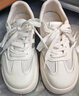 百丽小泡芙厚底增高小白鞋女轻盈运动休闲板鞋B1831BM4 星光银 40 实拍图