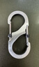 奈爱美国NITEIZE带锁8字扣C型金属户外钥匙扣快挂登山扣包调节扣创意 半号带锁银色【8字扣】 2只装 实拍图