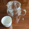 诗米乐  耐热玻璃茶壶一壶二杯泡茶壶主人杯茶水分离办公杯带过滤泡茶器 单壶（透明款） 实拍图