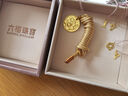 六福珠宝足金碎碎冰数字黄金吊坠挂坠配件DIY手串不含项链 计价 GJG0116DS 0.24克(含工费85元)数字7 实拍图
