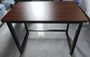超·奈（CHAONAI）【顺丰到家】电脑桌家用台式简约办公卧室小户型学习桌简易书桌子 【单桌25MM厚桌面】黑架+古橡木 长100CM宽60CM高75CM 实拍图
