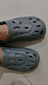 海澜之家（HLA）凉鞋男士休闲洞洞鞋包头拖鞋HAALXM2EBK035 灰色40/41(双码) 实拍图