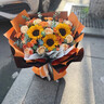 馨仪父亲节鲜花速递玫瑰向日葵康乃馨花束生日礼物全国同城配送 向日葵玫瑰混搭花束 实拍图